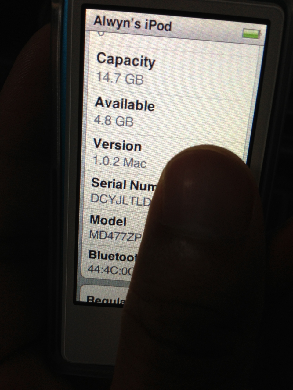 Atualização 1.0.2 do iPod nano