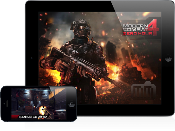 Modern Combat 4: Zero Hora (iPad e iPhone 5)
