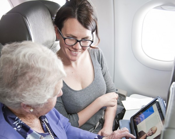 iPad no avião
