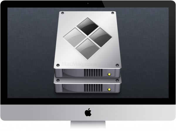 iMac com ícone do Boot Camp