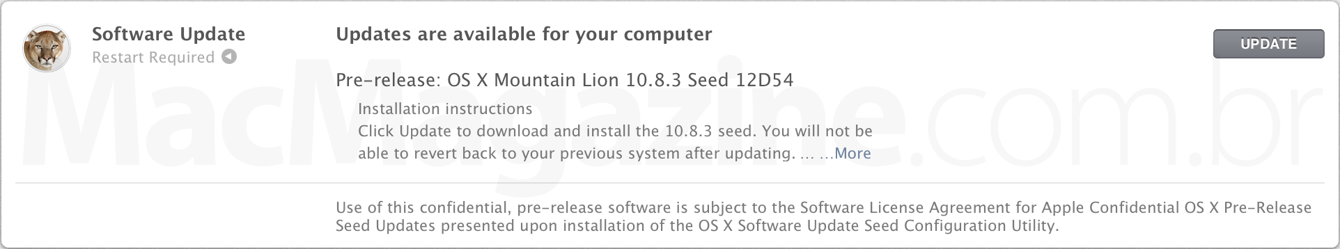 Beta do OS X 10.8.3