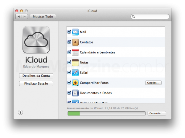 iCloud no OS X