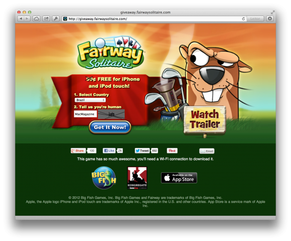 Giveaway de Fairway Solitaire