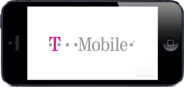 Logo da T-Mobile em iPhone 5