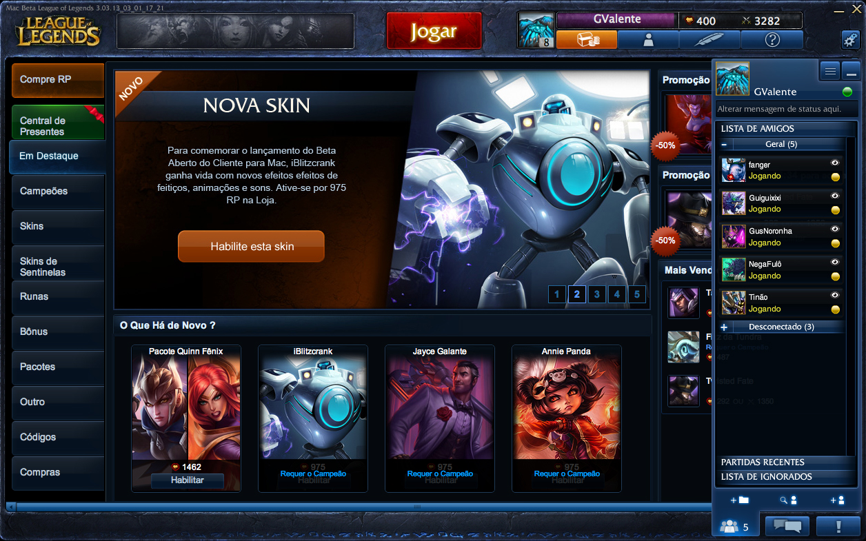 League of Legends no Mac OS X