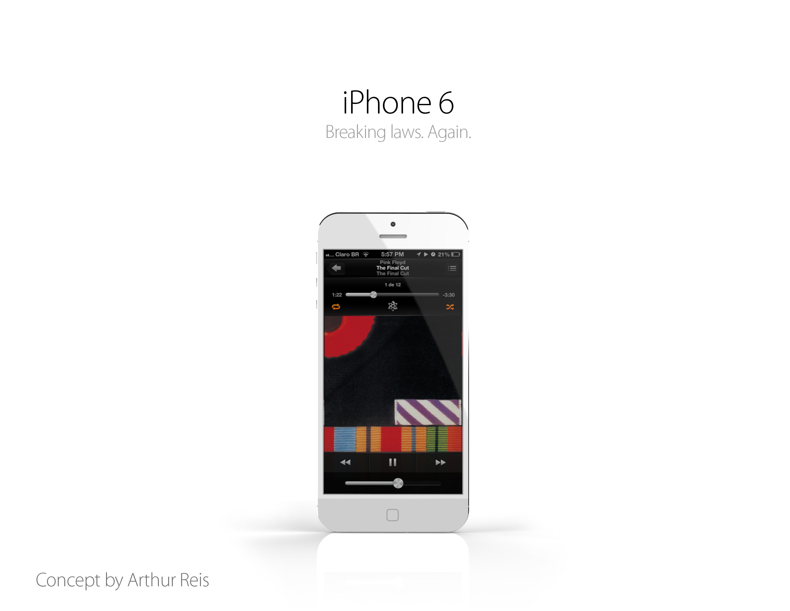 Mockup do iPhone 6 - por Arthur Reis