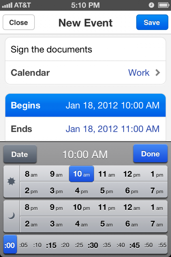 Screenshot do app Calendars