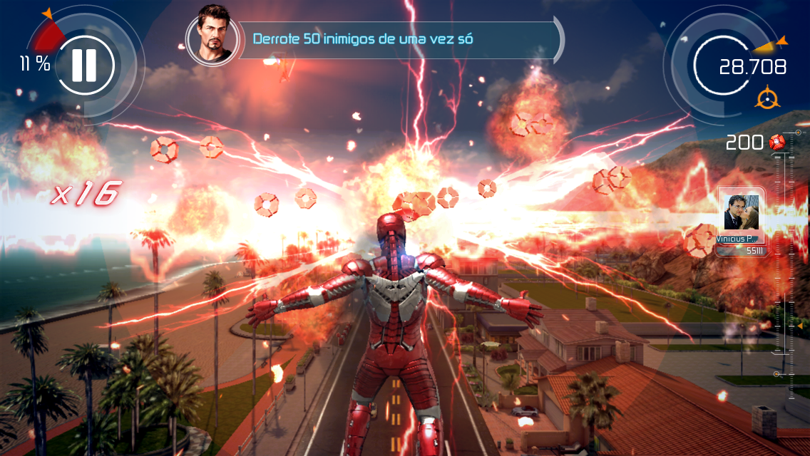 Screenshot do jogo Homem de Ferro 3 para iOS