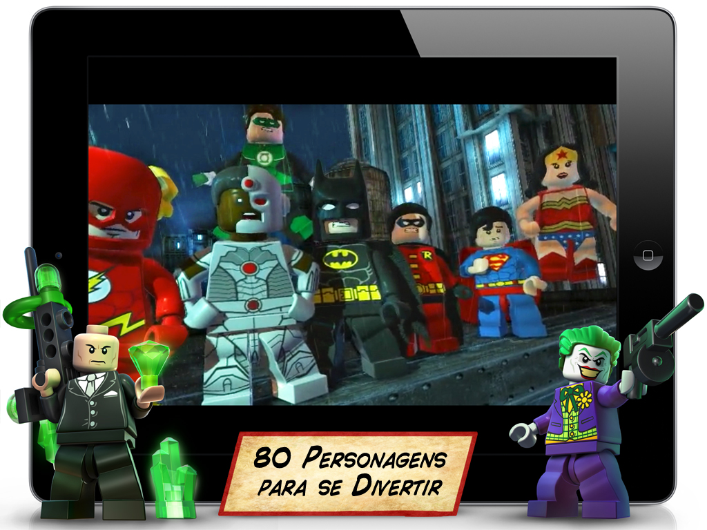 Screenshot do jogo LEGO Batman: DC Super Heroes para iOS