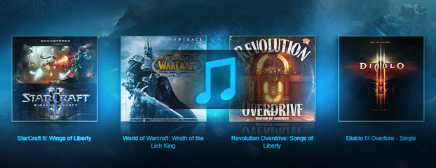 Trilhas da Blizzard na iTunes