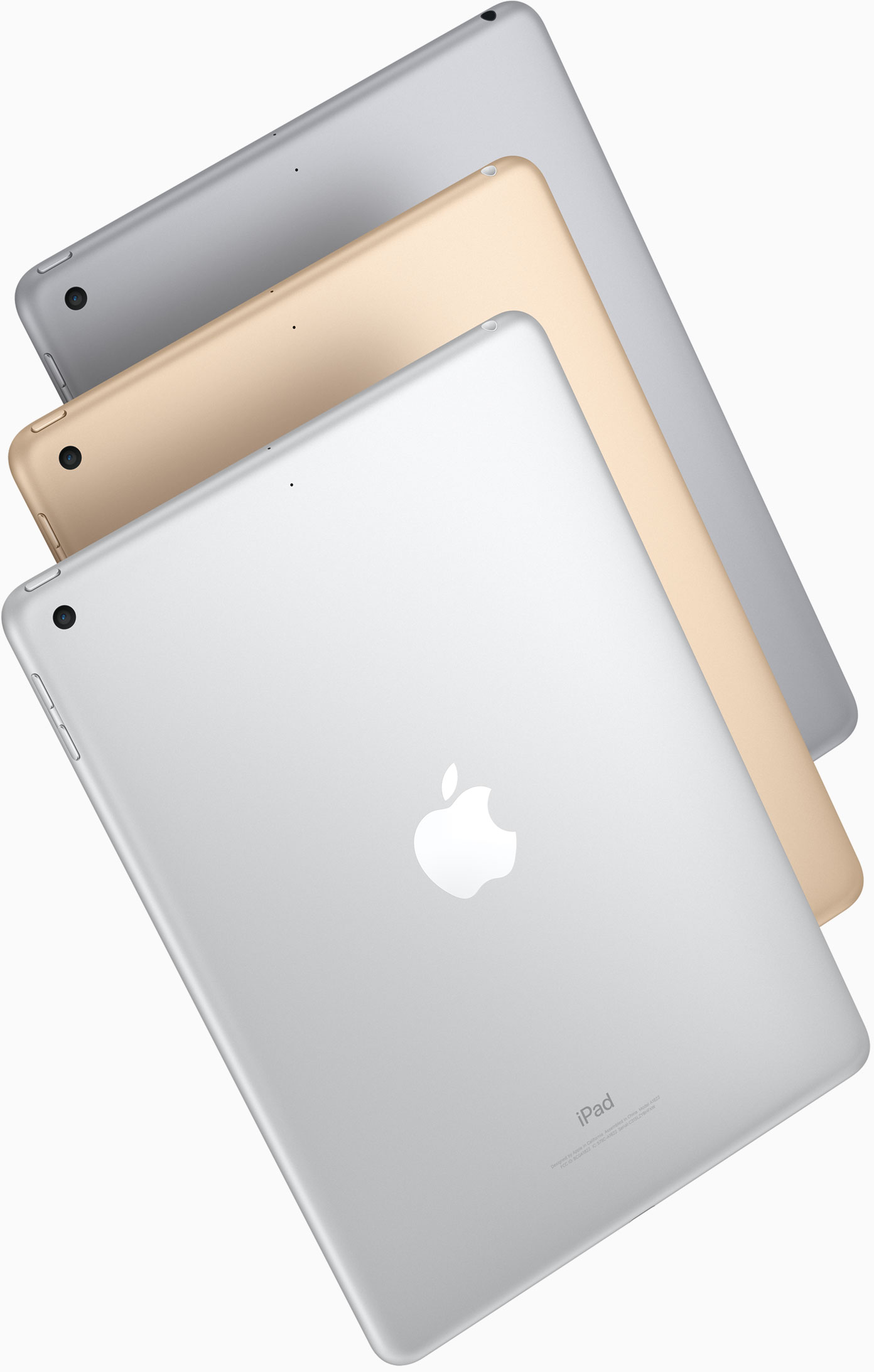 iPads de 9,7 polegadas virados de costas e inclinados
