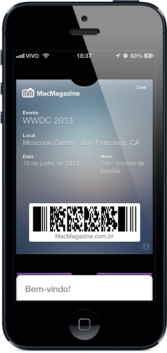 Passbook do MacMagazine para a WWDC 2013