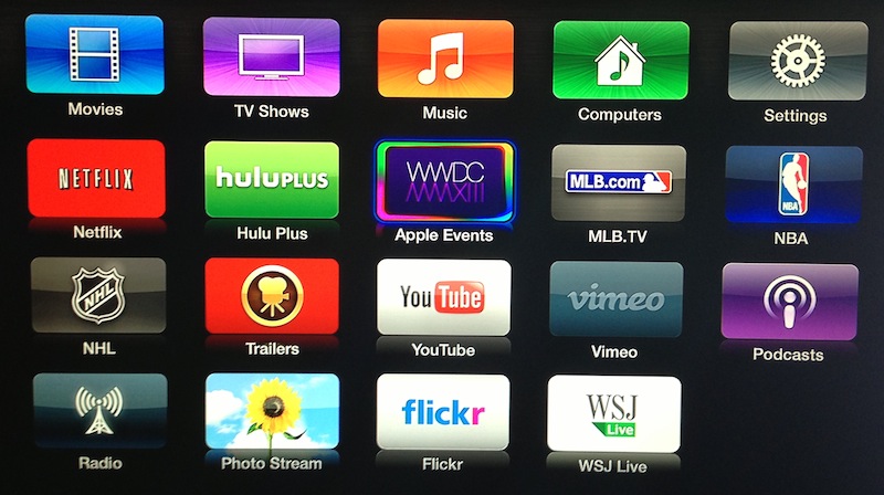 Ícone da WWDC 2013 na Apple TV