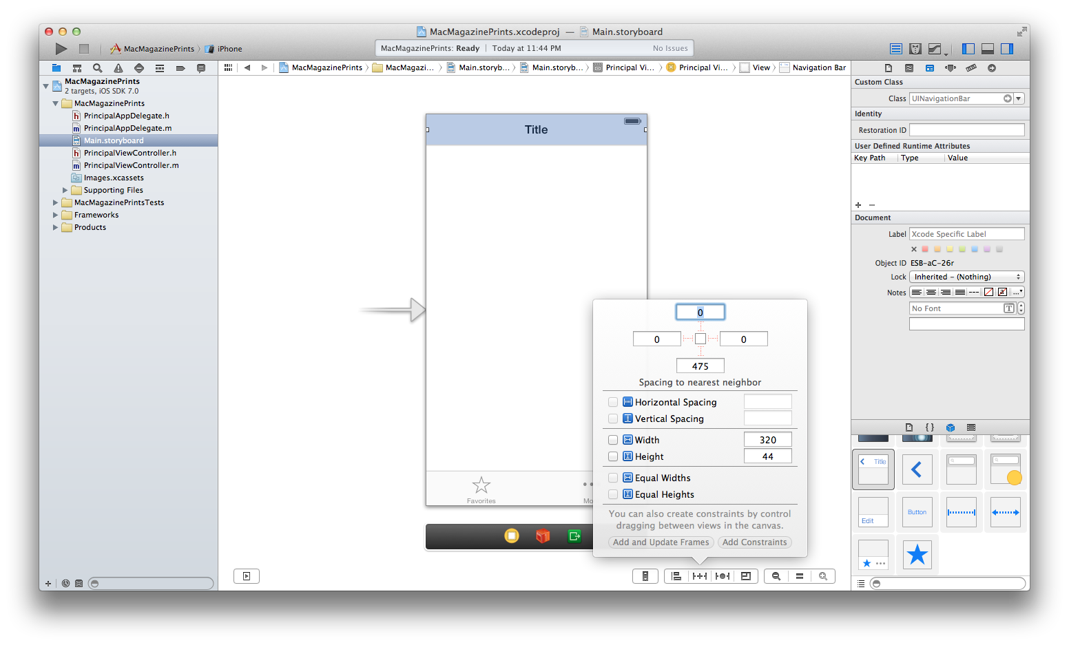 Screenshot do Xcode 5 beta