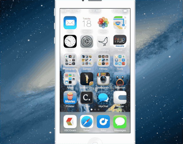 Demonstração do Relógio do iOS 7