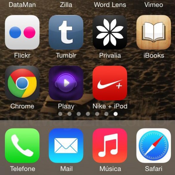 Nike + iPod no iOS 7 beta 2