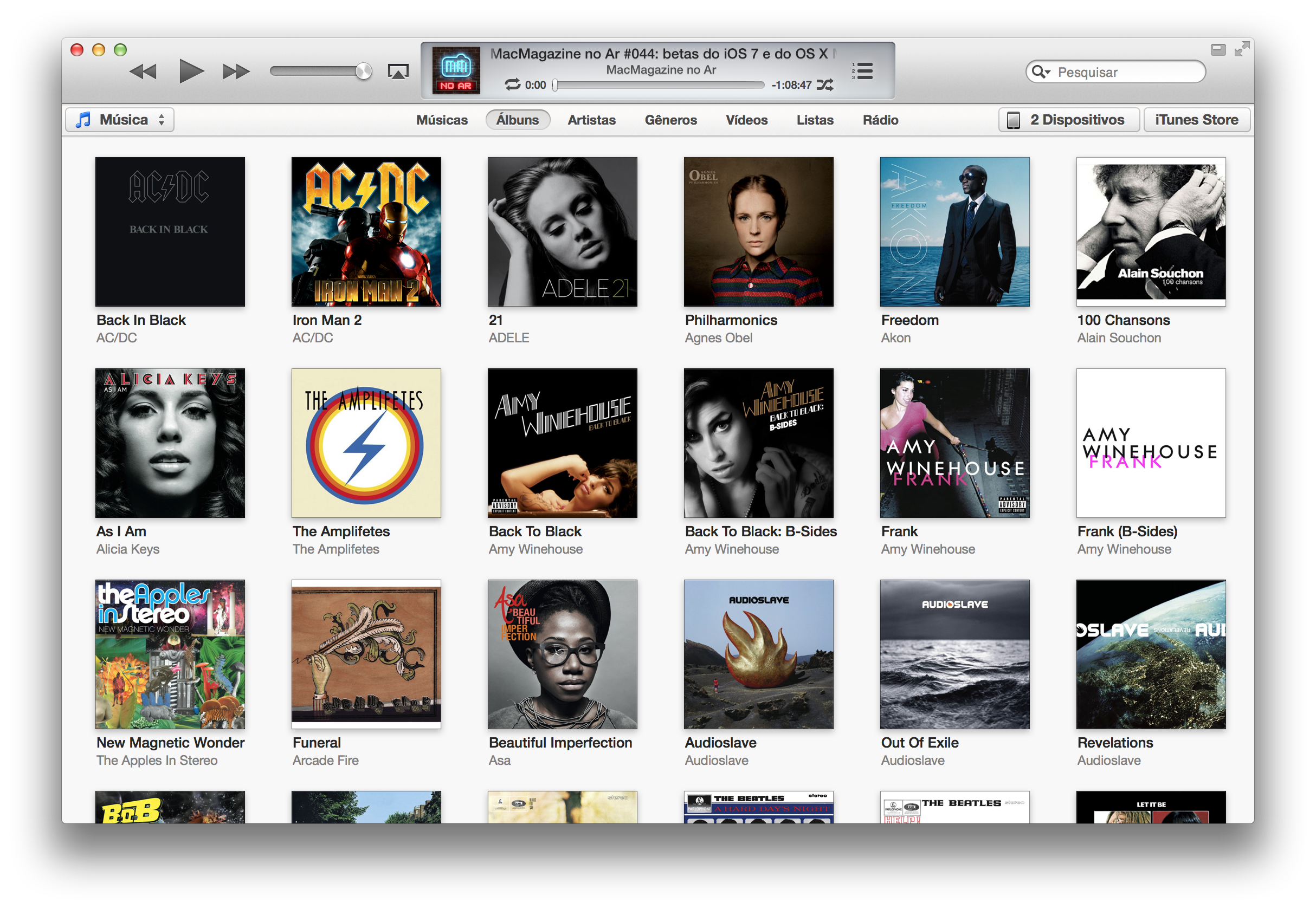 Organizando a biblioteca do iTunes