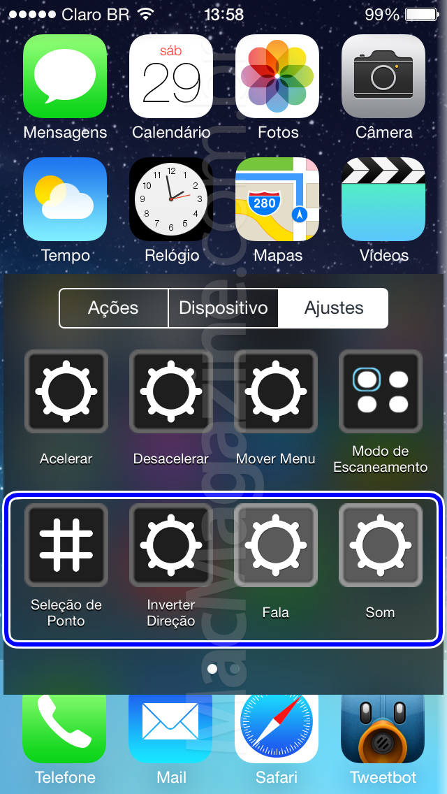 Screenshot do iOS 7 beta 2