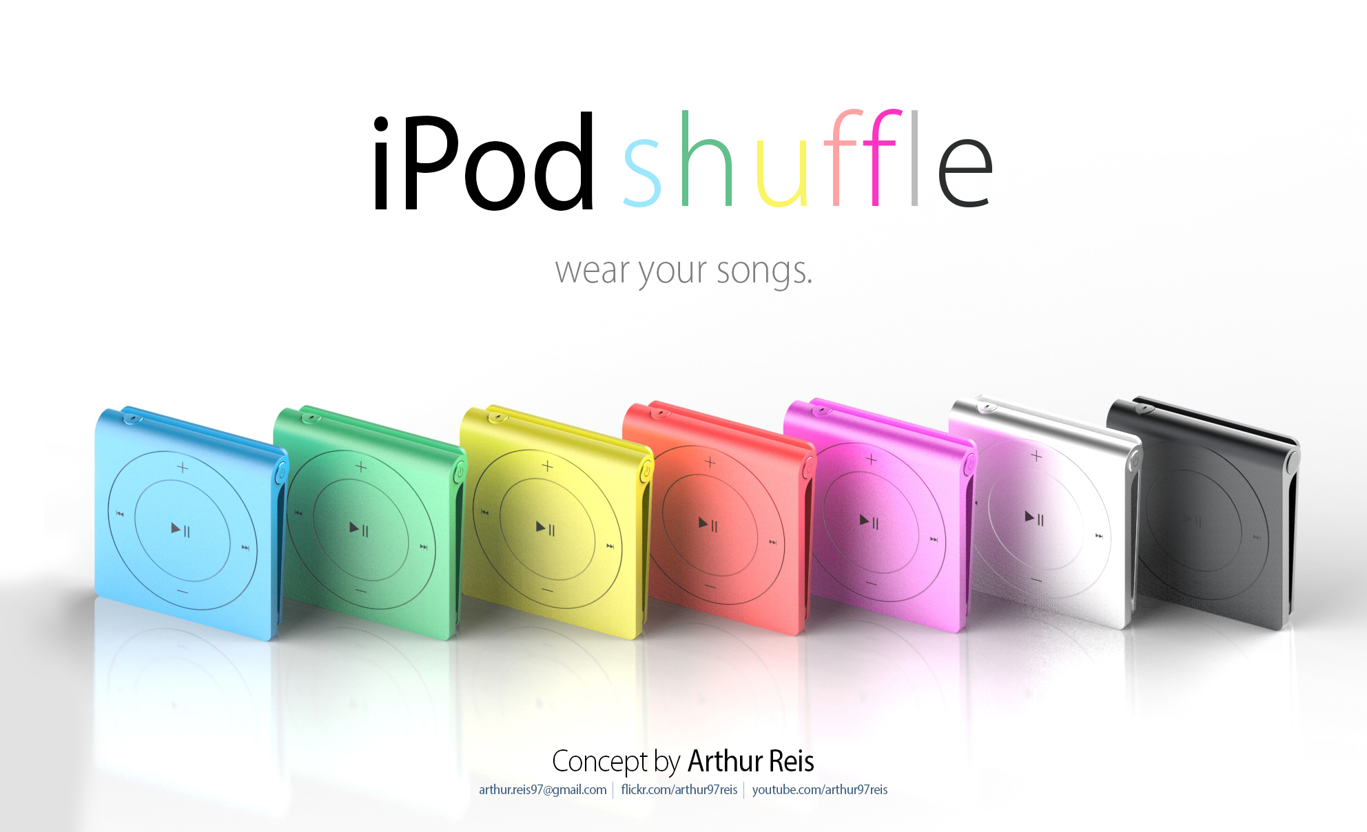 Conceito de novo iPod shuffle