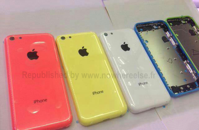 Suposta carcaça colorida de iPhones de baixo custo