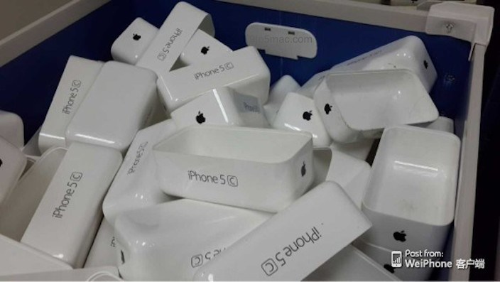Suposta embalagem do iPhone 5C