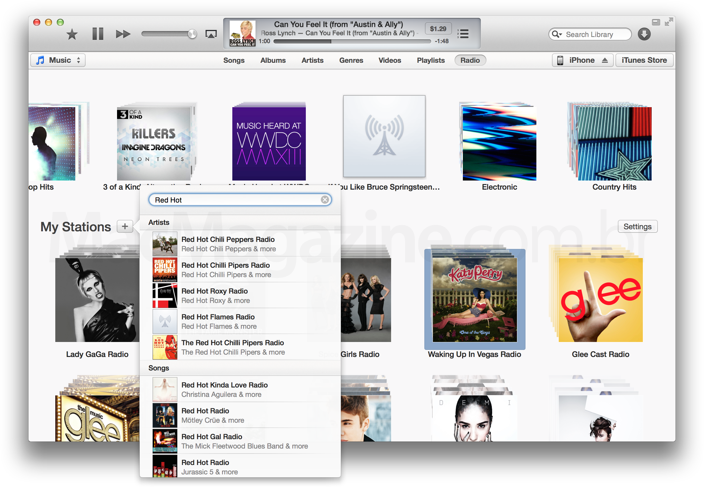 iTunes Radio no Mac