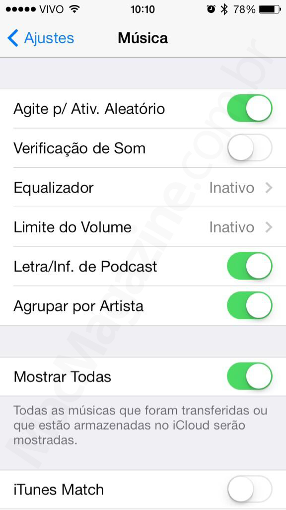Screenshot do iOS 7 beta 4