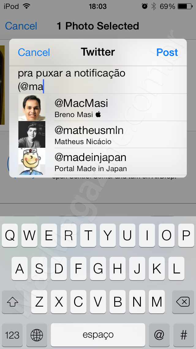 Screenshot do iOS 7 beta 5