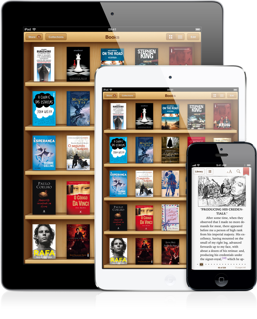 iBooks (iPad, iPad mini e iPhone 5)