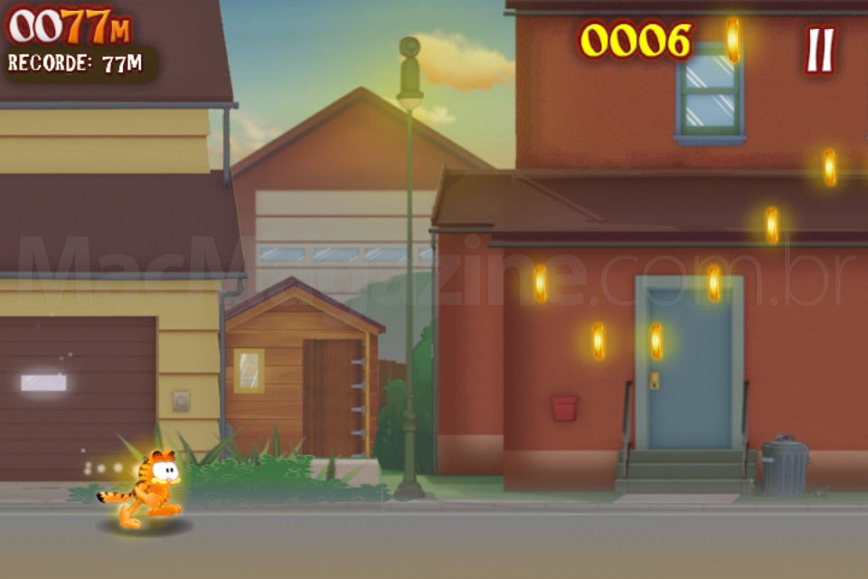Jogo Garfield's Wild Ride para iOS