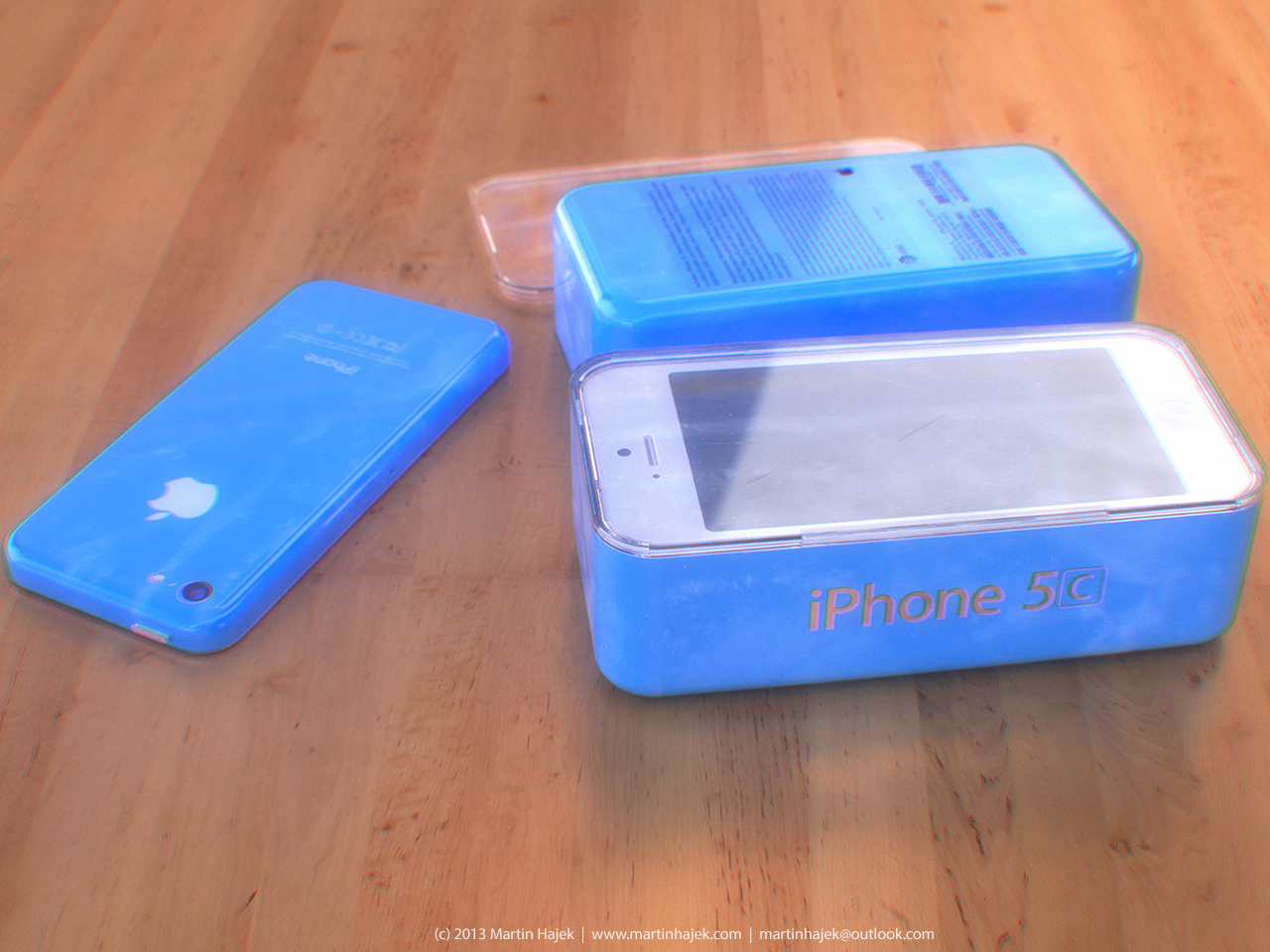 Conceito de embalagem do iPhone 5C