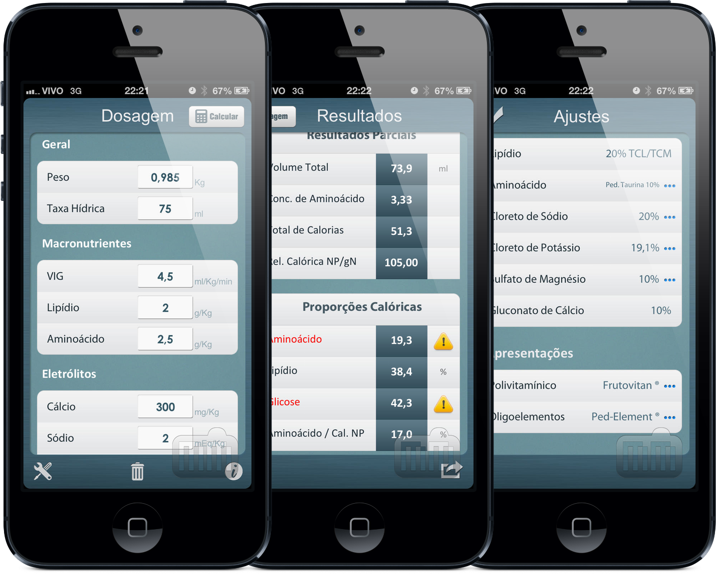 App Nutrição Parenteral para iPhones/iPods touch