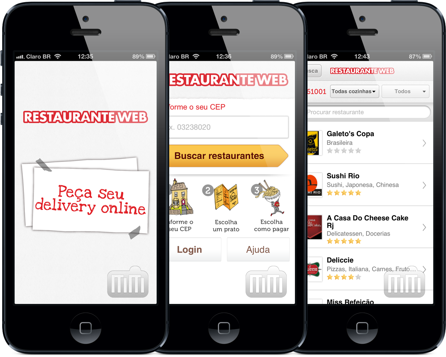App RestauranteWeb Delivery para iPhones/iPods touch