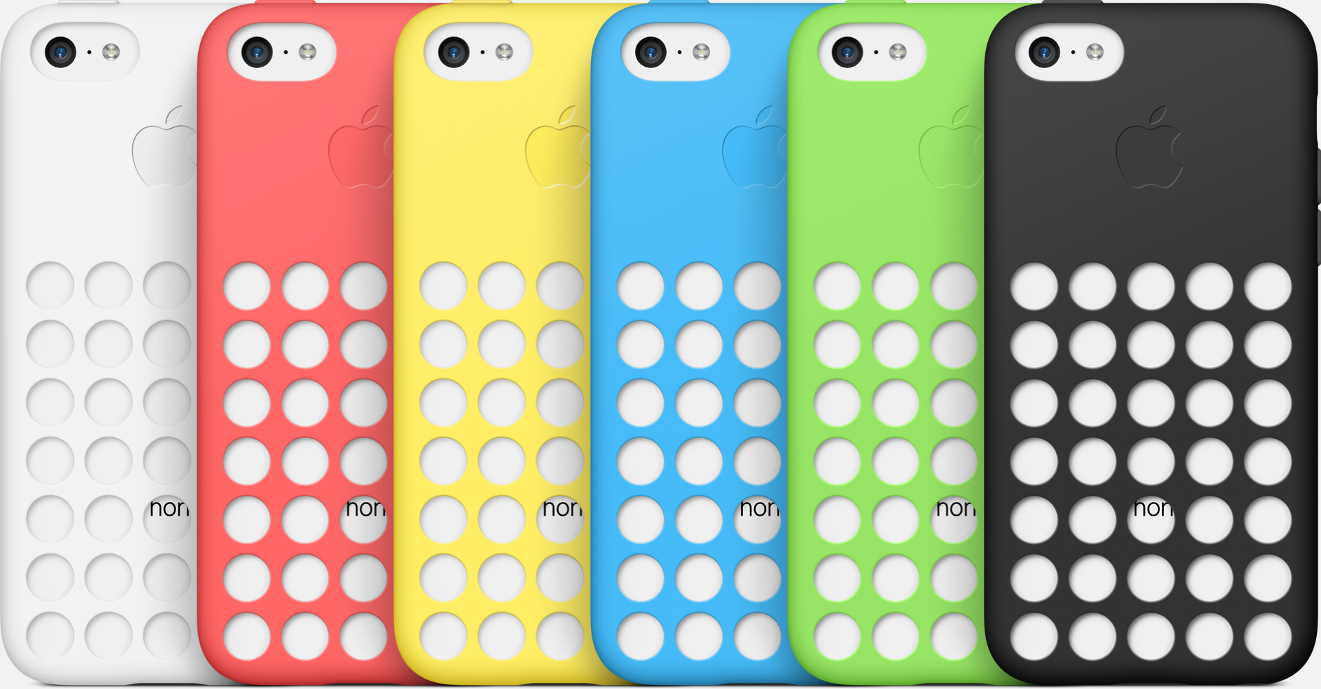 iPhones 5c com cases coloridas