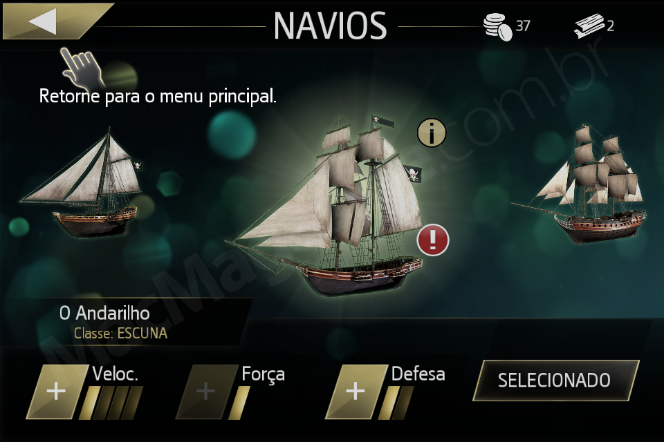 Jogo Assassin's Creed Pirates para iOS