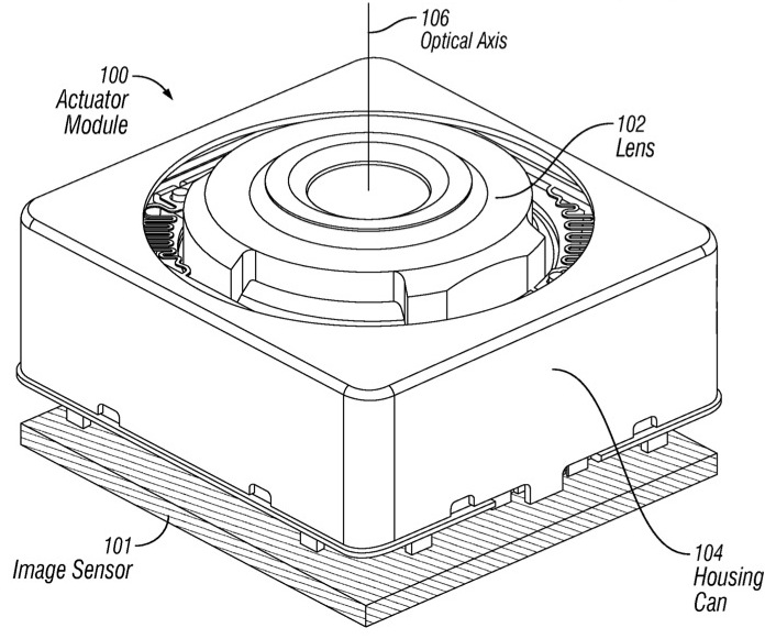 Pedido de patente da Apple - Sistema de estabilização óptico