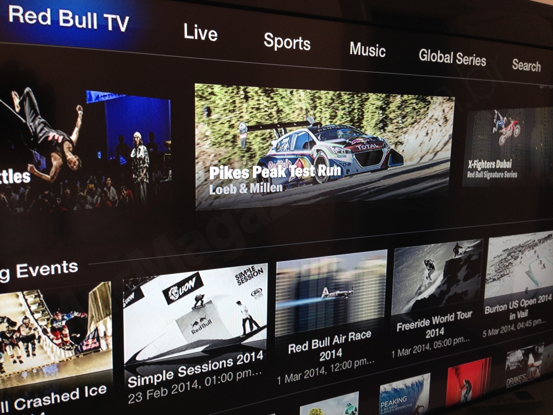Red Bull TV em Apple TVs