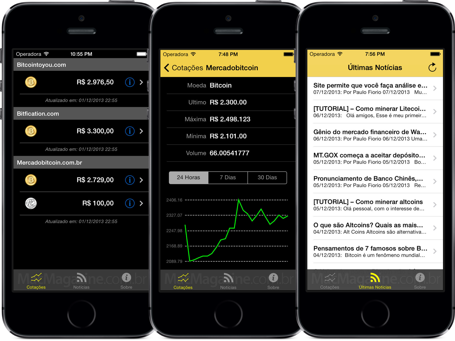 App Bitcoin Brasil para iPhones/iPods touch