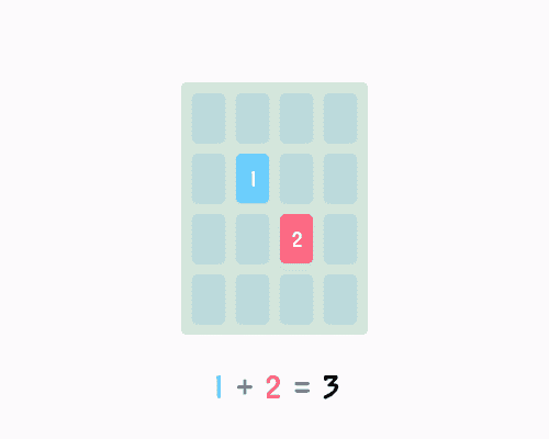 Jogo Threes! para iOS