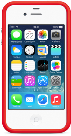 Bumper para iPhone 4/4s (RED)