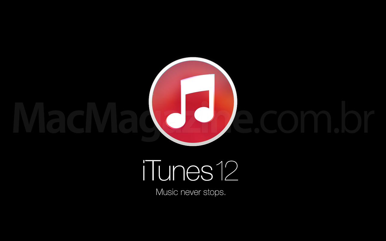 Mockup do iTunes 12