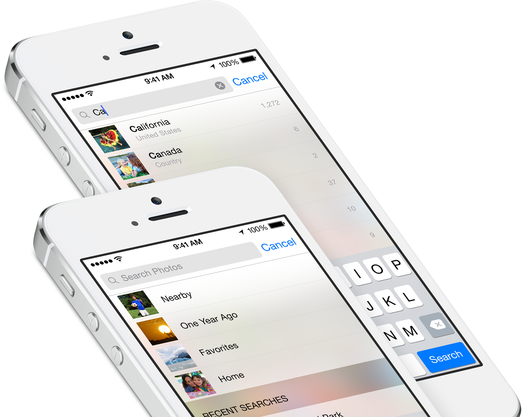 Buscas em Fotos do iOS 8 em iPhones