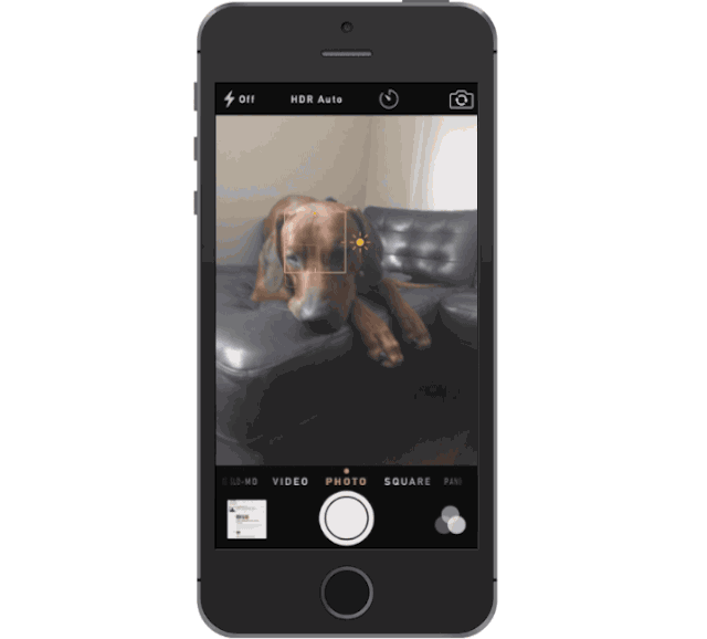Ajuste de foco e exposição no iOS 8 para fotos