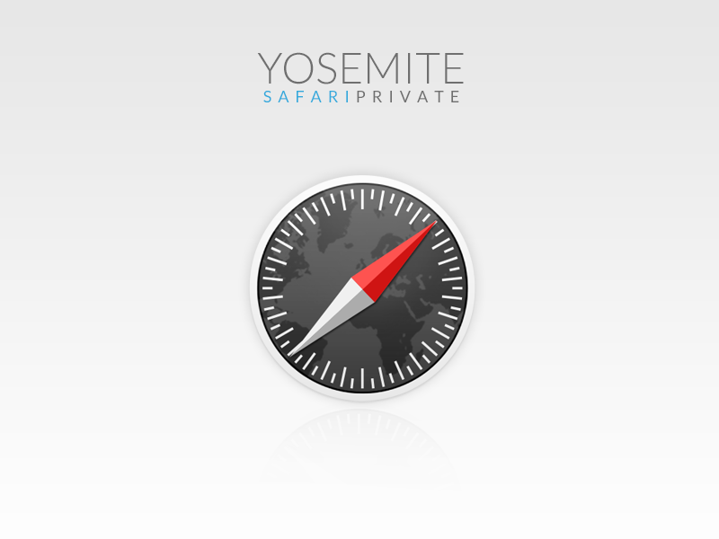 Conceito para o OS X Yosemite - Safari (Modo Privado)