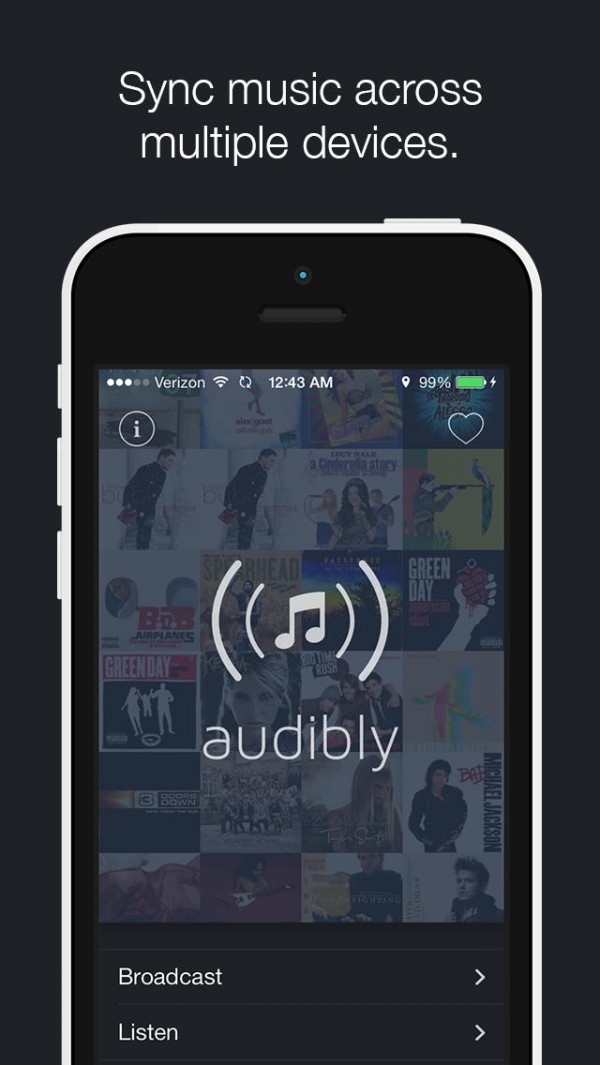 App Audibly para iPhones/iPods touch