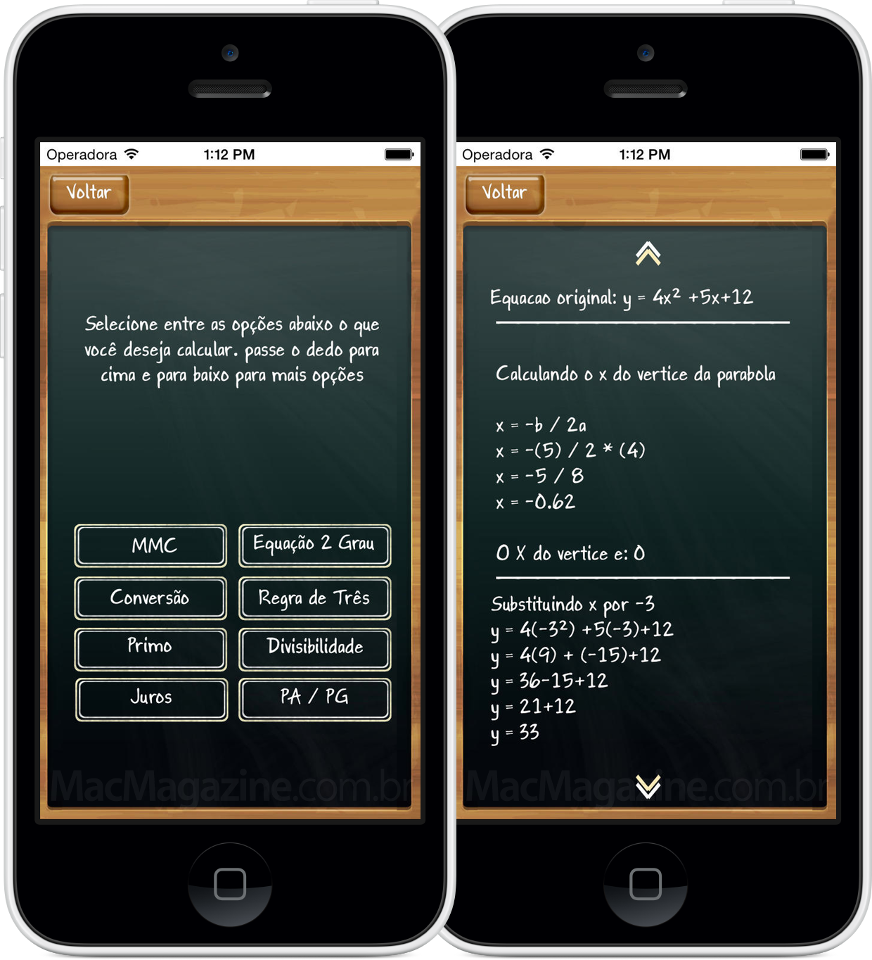 App Cola Matemática para iPhones/iPods touch
