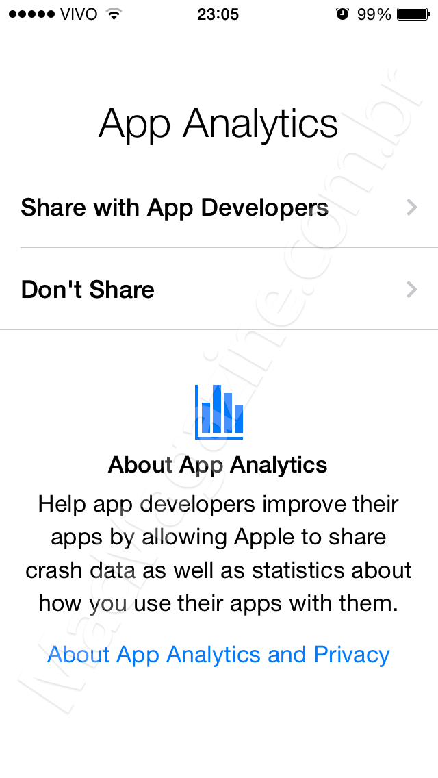 Screenshot do iOS 8 beta 3