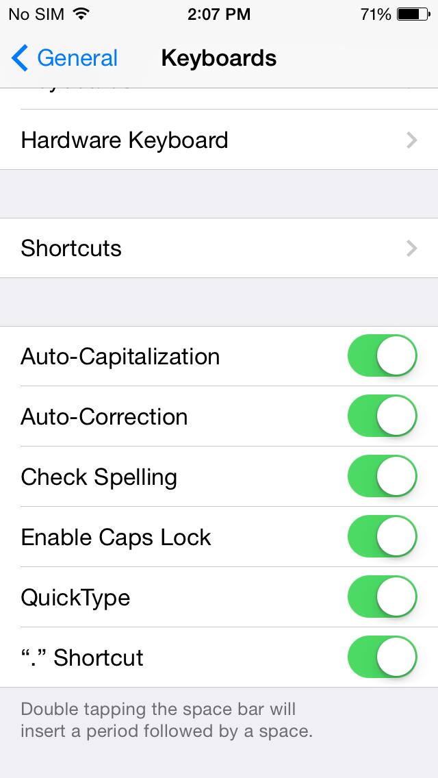 Screenshot do iOS 8 beta 3