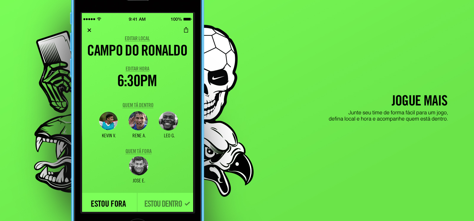 App Nike Futebol para iPhones/iPods touch