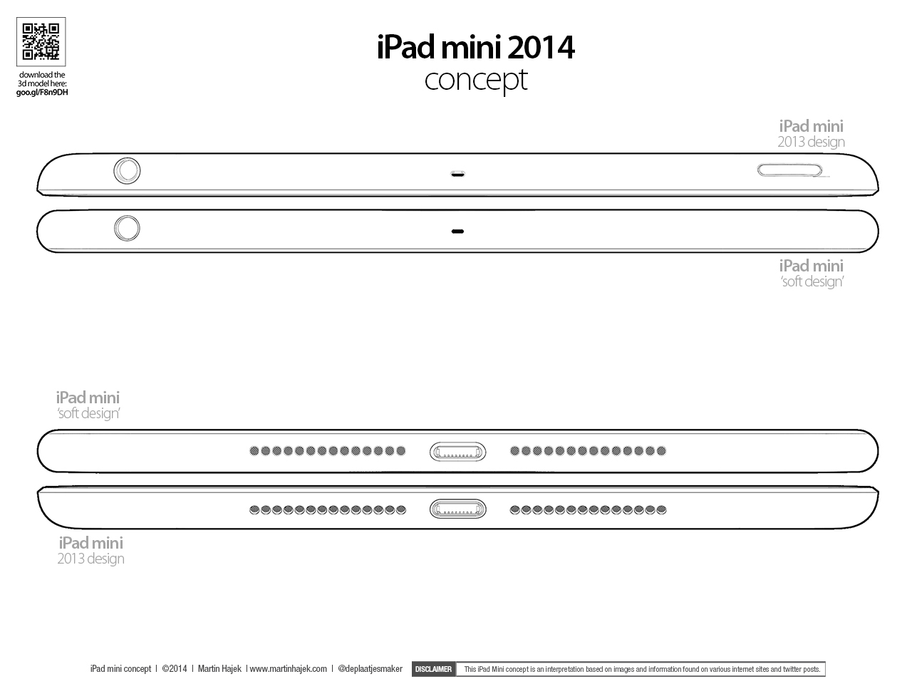 Conceito de iPad mini (por Marin Hajek)